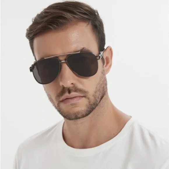 DITA Dark Frame Aviator Sunglasses